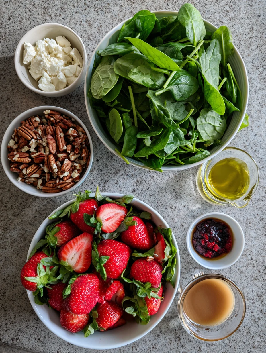 Strawberry Spinach Salad